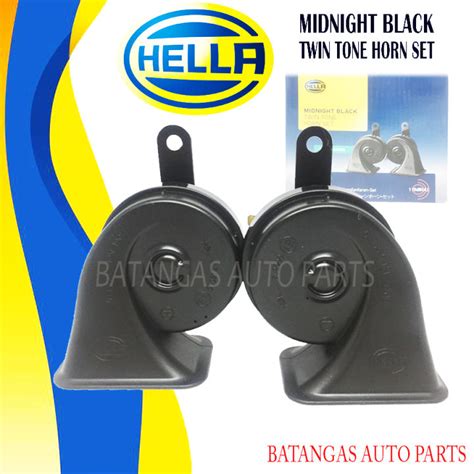 Hella Midnight Black Twin Tone Horn Set Volts Lazada Ph