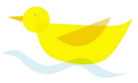 Stock Illustration - Yellow duck