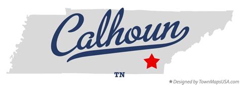 Map of Calhoun, TN, Tennessee