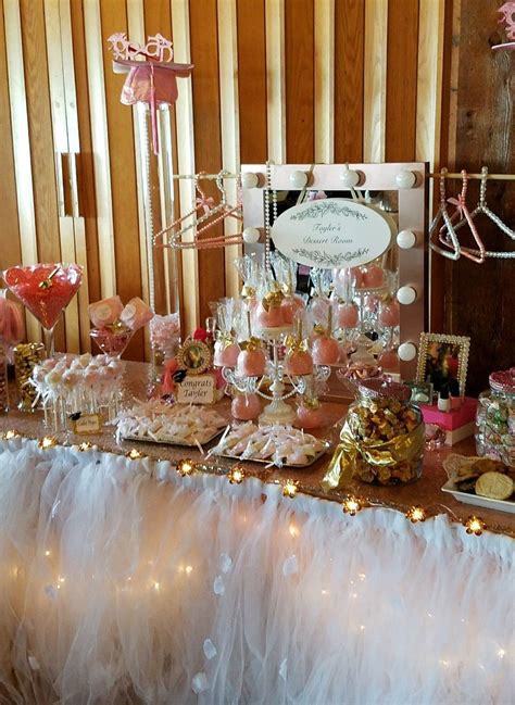 Graduation Party Pink And Rose Gold Candy Station Pink Graduation