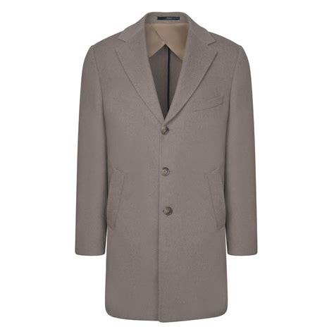 Prince Oliver Beige Half Coat (Modern Fit) - Prince Oliver