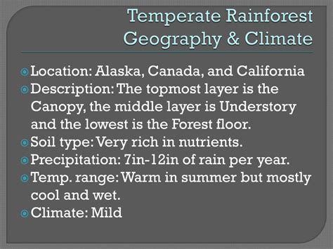 Ppt Temperate Rainforest Powerpoint Presentation Free Download Id