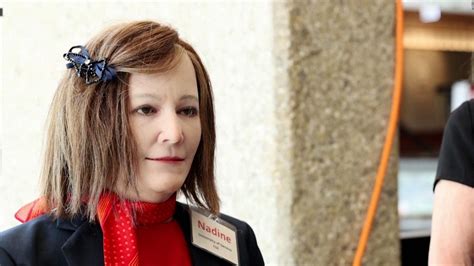 Meet Nadine, a robot specialized in caring for the elderly | Video ...