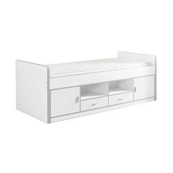 BAYMAX Lit Multi Rangement 90x200cm Blanc Altobuy Lit 1 Place