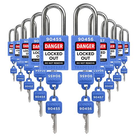 Buy Tradesafe Lockout Tagout Locks Set Blue Loto Locks Lockout