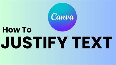 How To Justify Text In Canva Youtube