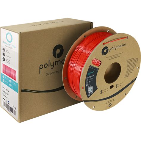 Polymaker PolyLite Silk PLA Red 3DJake International