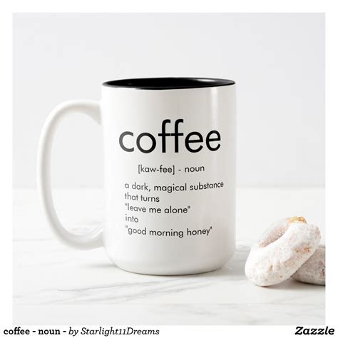 Coffee Noun Two Tone Coffee Mug Coffee Wall Art Coffee Print