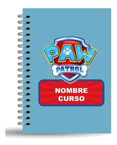 Kit Imprimible Etiquetas Escolares Paw Patrol Editable