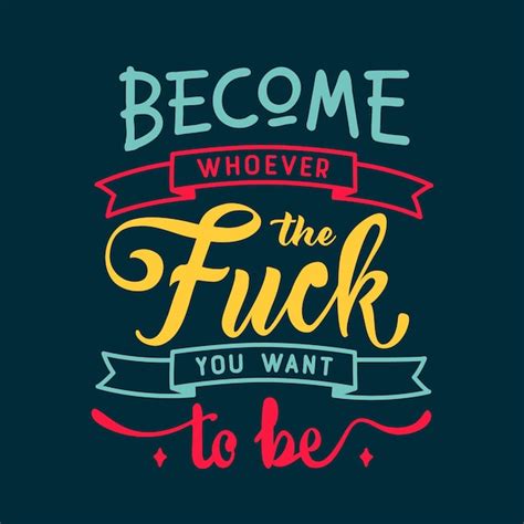 Premium Vector Fuck Quote Lettering