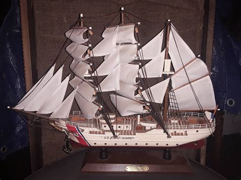 Vintage USCG Barque Eagle Model Ship. | Etsy