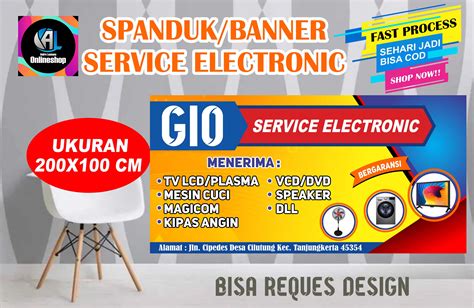 Contoh Banner Service Elektronik Homecare24