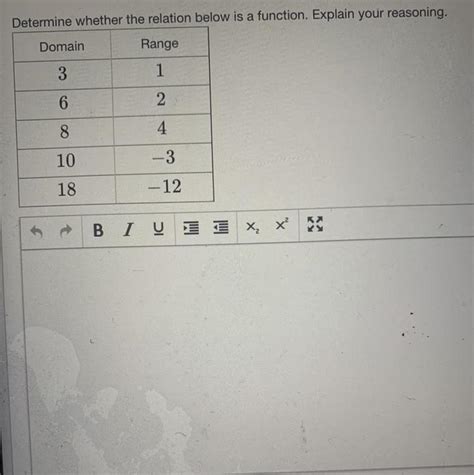 Determine Whether The Relation Below Is A Function Explain Your