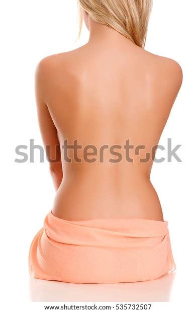 Naked Back Woman Isolated On White Stock Photo Shutterstock