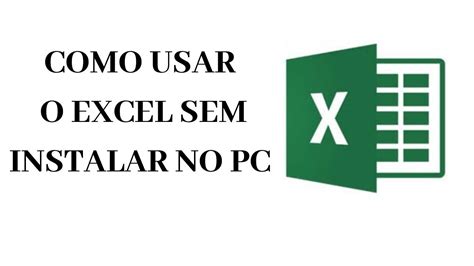 Como Usar O Excel De Gra A Youtube