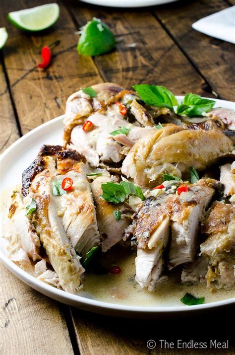 Coconut Milk Braised Chicken With Lemongrass Ginger Chili And Lime