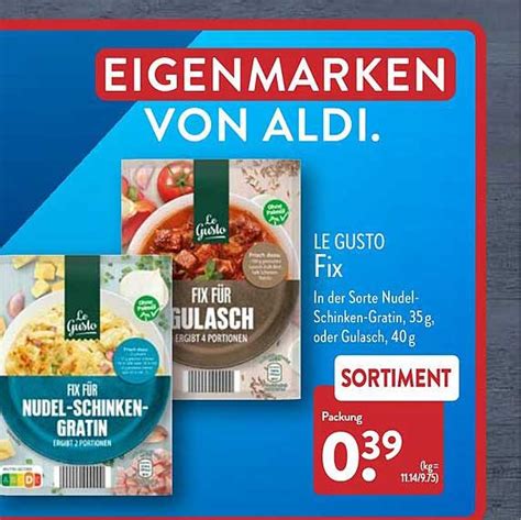 Le Gusto Fix Angebot Bei ALDI Nord