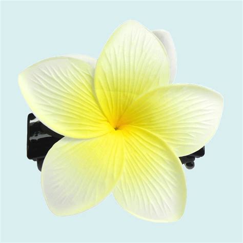 Tiaré Tahiti blanc sur pince PIN020 TAHITI SHOP Importation de