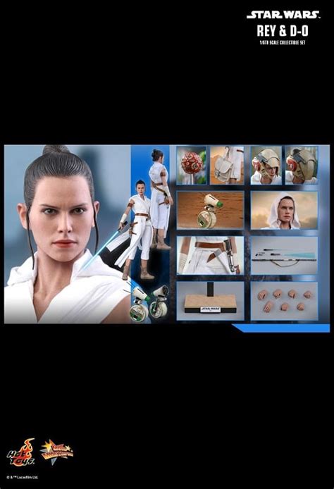 REY AND D O Scale Figure MMS STAR WARS THE RISE OF SKYWALKER HOT TOYS Cawette Jones