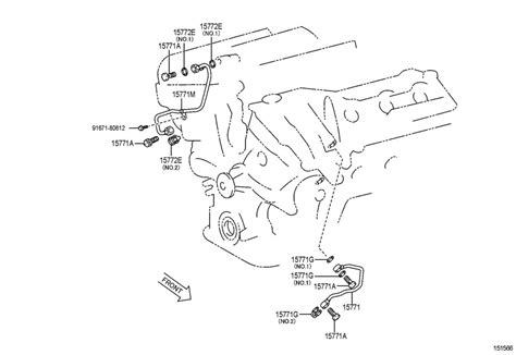 9043016016 Toyota Cooler Pipe Gasket Engine Oil Cooler Line Gasket