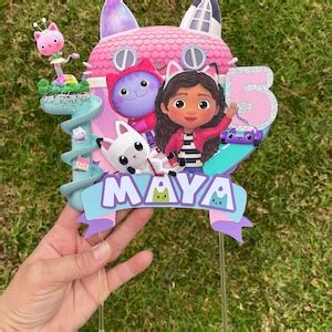 Decoración para tarta cumpleaños inspirada en la casa de Etsy México