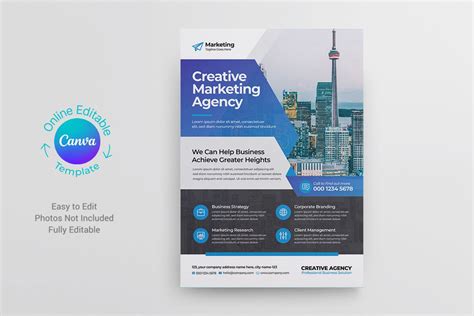 Canva Flyer Template | Flyer Templates ~ Creative Market