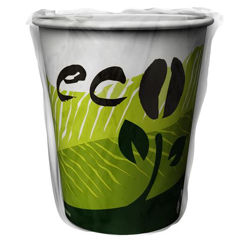 Single Wall Eco Cups Wrapped Life In Green