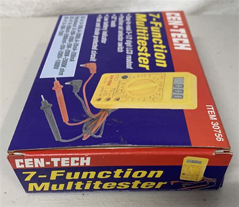 NEW CEN TECH 7 FUNCTION DIGITAL MULTITESTER 30756 EBay