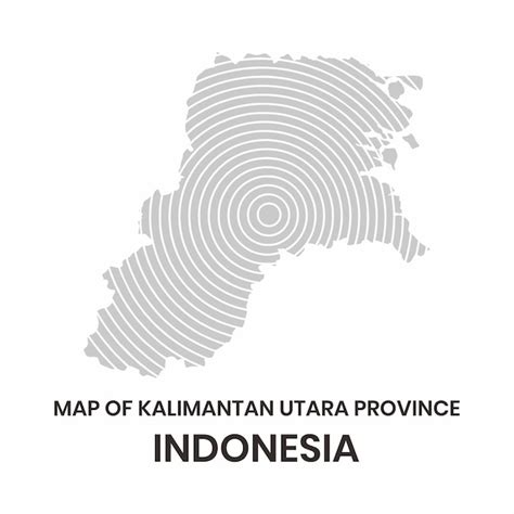 Premium Vector | Vector illustration map of kalimantan utara