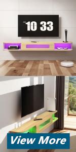 Amazon Bixiaomei Floating TV Stand In Solid Wood 52 High Gloss