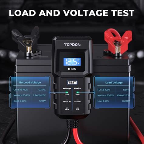 Topdon Car Battery Tester Digital Analyzer V Or V Auto Load Tester