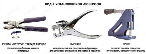 Инструмент для установки люверсов купить в интернет-магазине | FurTek.ru