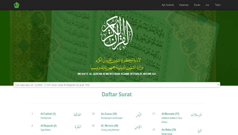 Alquran Kemenag Versi Web Sudah Tersedia Islampos