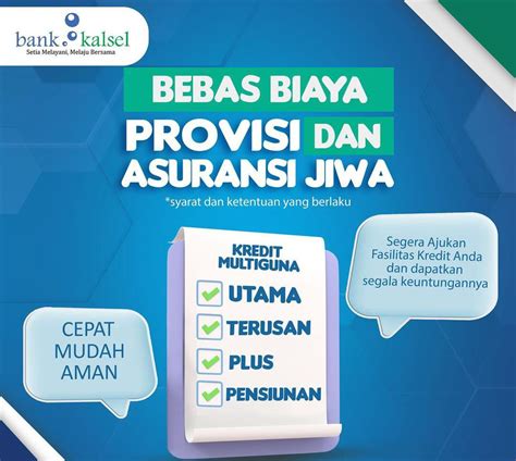 Bank Kalsel Luncurkan Program Bebas Biaya Provisi Dan Asuransi Jiwa