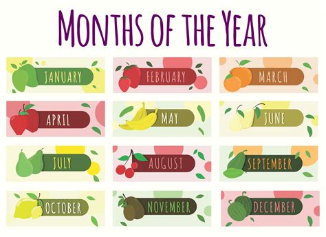 Months Of Year Cards - 10 Free PDF Printables | Printablee