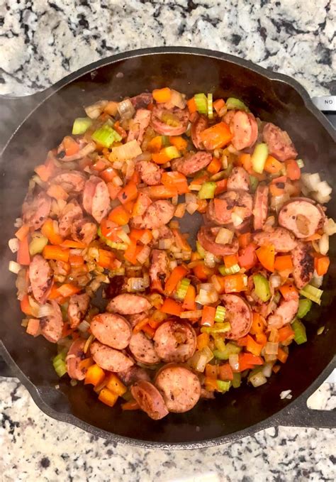 Cajun Dirty Rice With Smoked Sausage Pink Owl Kitchen