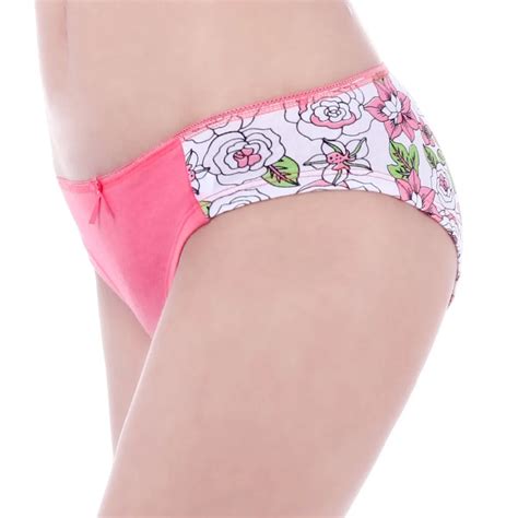 Lot Of 60pc Flower Print Girl Brief Bikini Sexy Women Underwear Spandex