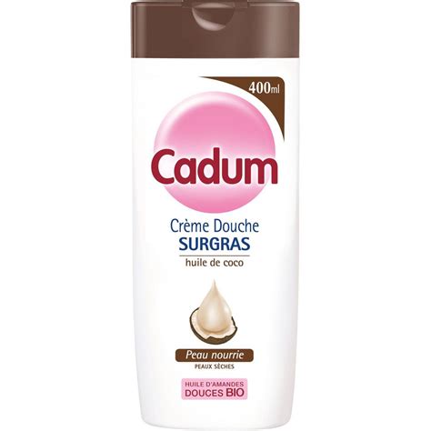 CADUM Crème de douche surgras huile d amande douce et coco bio pour