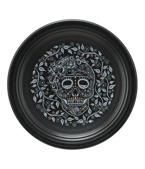 Fiesta Skull Vine Black Chop Plate Dillard S Dinnerware Plates