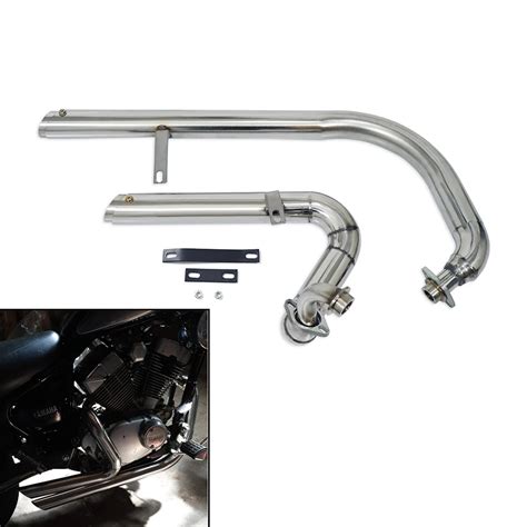 Motorcycle Slash Cut Exhaust System Pipe Full Muffler Silencers For Yamaha Virago V Star