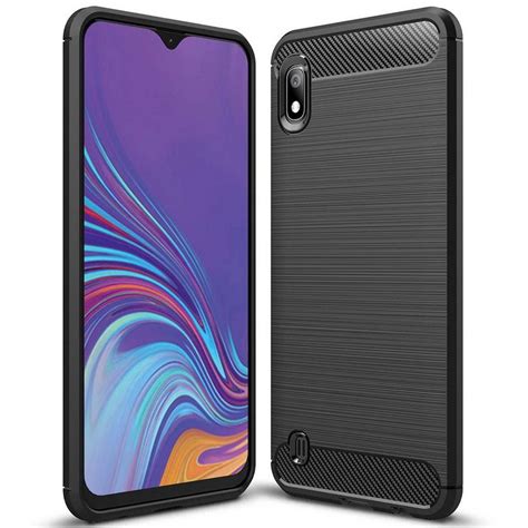 CoolGadget Handyhülle Carbon Handy Hülle für Samsung Galaxy A10 6,2 ...