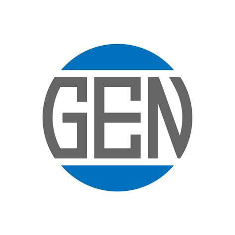 GEN letter logo design on white background. GEN creative initials ... 