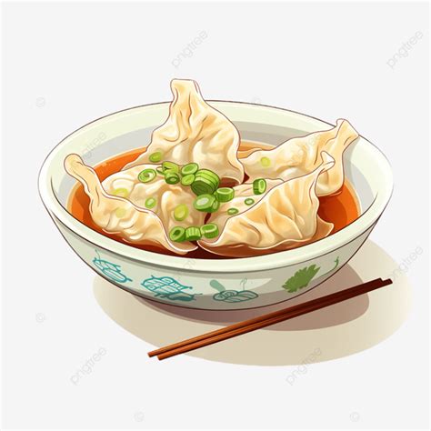 Wonton Soup Clip Art Wonton Soup Chinese Food Transparent PNG