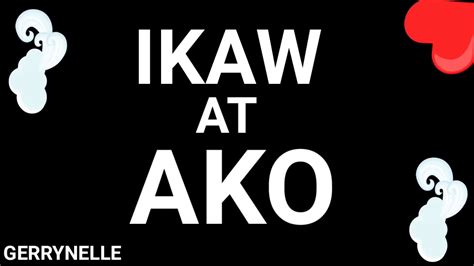 IKAW AT AKO KARAOKE VERSION - YouTube