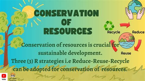 Conservation Of Resources And R Strategy Reduce Reuse Recycle