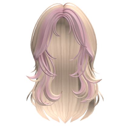 Two Tone Messy Mermaid Wolfcut Blonde Pink S Code Price Rblxtrade