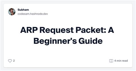 ARP Request Packet: A Beginner's Guide 🚀