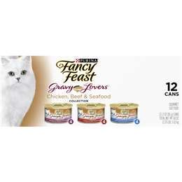 Fancy Feast Adult Gravy Lovers Chicken Beef Seafood Wet Cat Food G