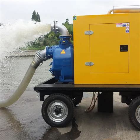 High Flow Centrifugal Dewatering Smart Sewage Water Industrial Diesel Engine Self Priming Pump