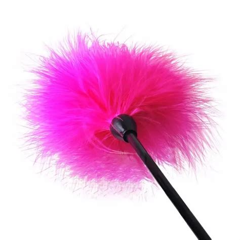 Flirtation Feather Sex Toy Feather Teasing Stick Fun Stick Multicolor